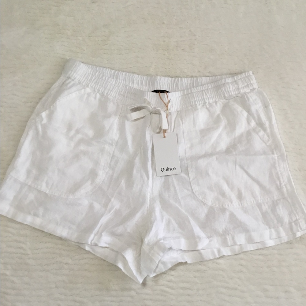 Quince 100% European Linen Shorts size large - Picture 3 of 13